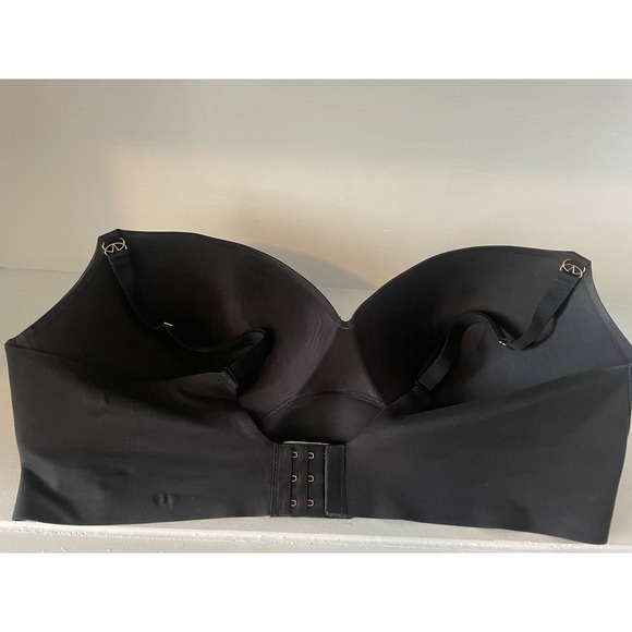 Victoria's Secret Love Cloud Push Up Plunge Bra Black 42 DD - Black W Gold - Picture 2 of 4